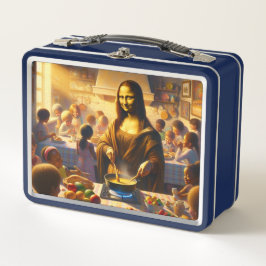 Mona with children metall brotdose