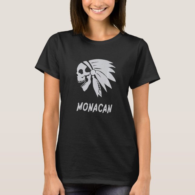 Monacan Native American Indian Born Freedom Evil S T-Shirt (Vorderseite)