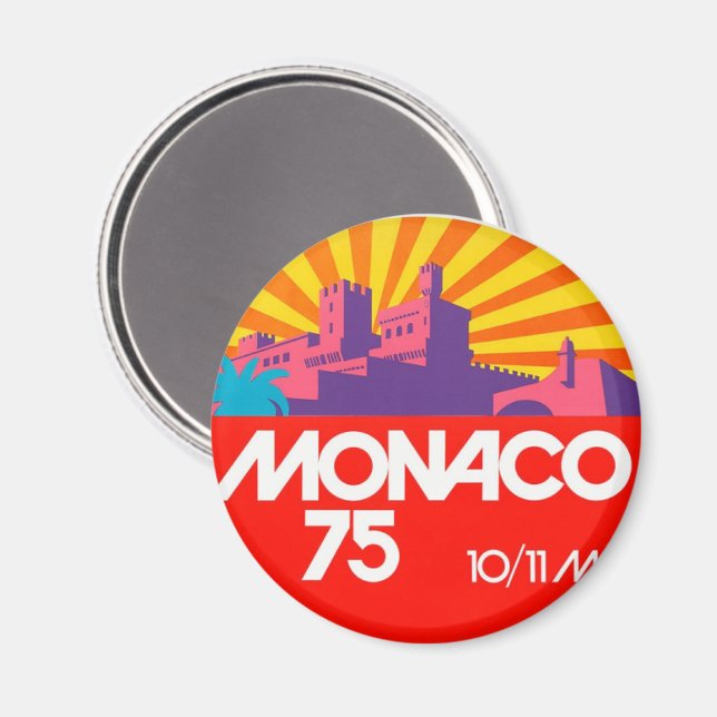 Monaco 75 Magnet (Vorderseite/Rückseite)
