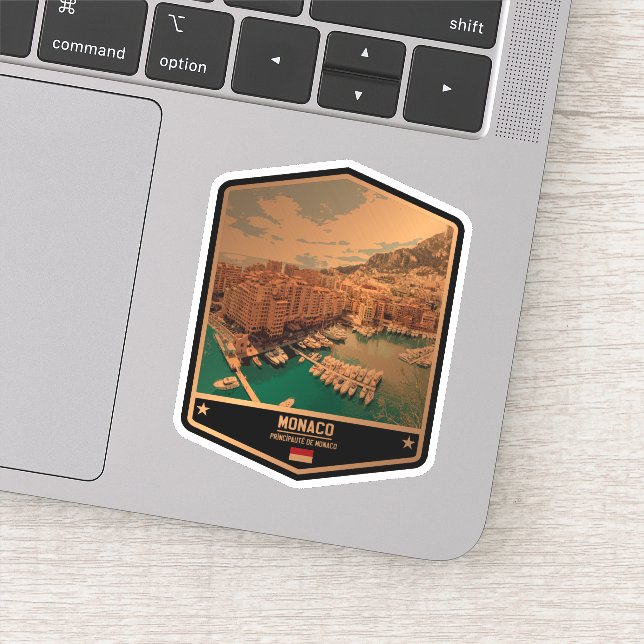 Monaco Aufkleber (Detail)