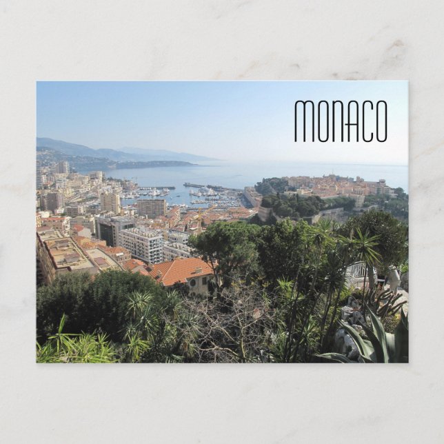 Monaco Bay Postcard Postkarte (Vorderseite)