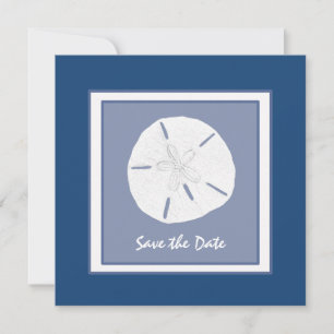 Monaco Blue Sand Dollar Save the Date