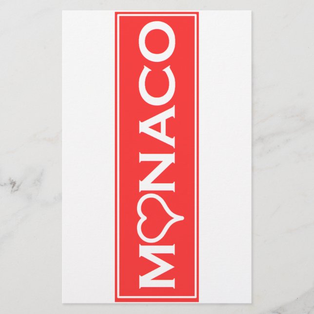 Monaco Briefpapier (Vorderseite)