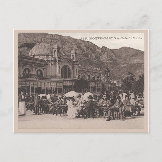 Monaco-Caféde Paris Postkarte (Vorderseite)