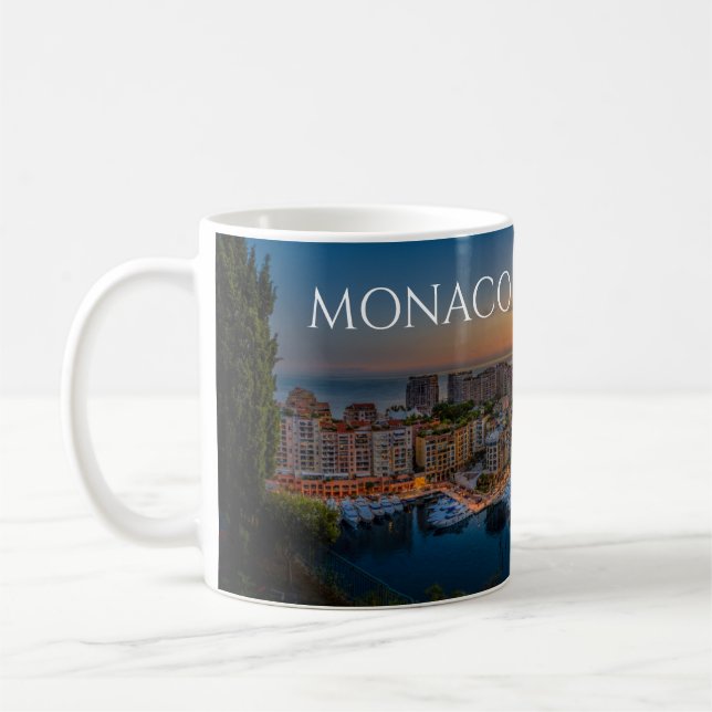Monaco Coffee Mug Souvenir Memento Cup (Gauche)