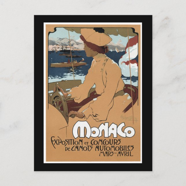 Monaco/Concours de Canots, 1900 Postkarte (Vorderseite)