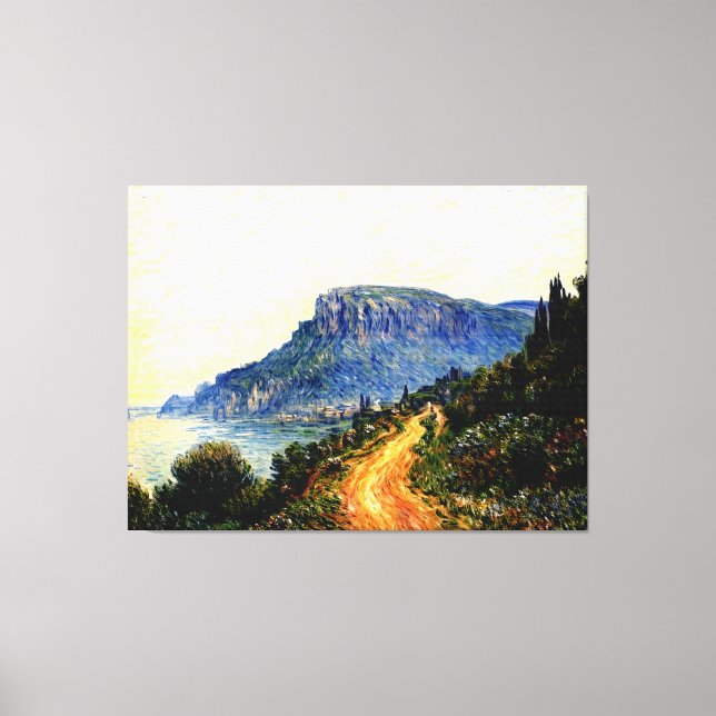 Monaco Corniche Leinwanddruck (Vorderseite)