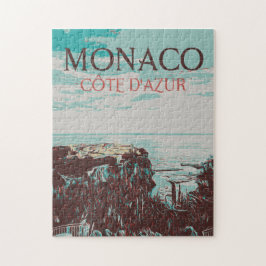 Monaco Côte d'Azur Illustration Frankreich