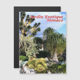Monaco - Exotischer Garten - Magnetkarte