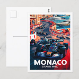 Monaco Famous Travel Place Postkarte