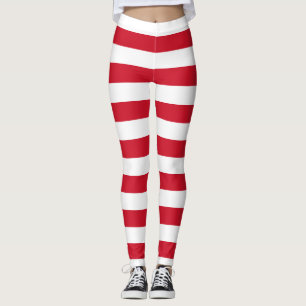 Monaco - Farben für die Nationalflagge - Horizonta Leggings