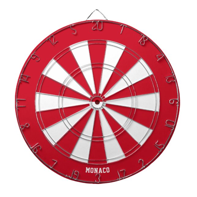 Monaco Flag Patriot's Bullseye Dartscheibe (vorne)
