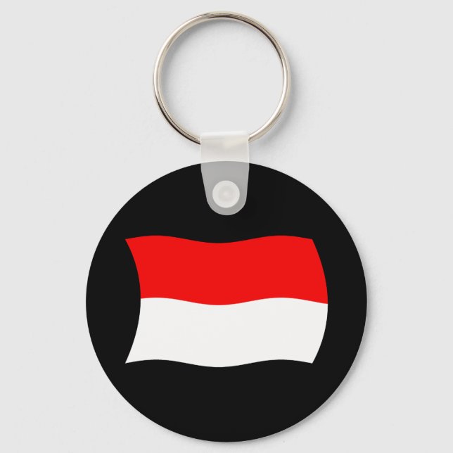 Monaco Flag Schlüsselanhänger (Vorderseite)