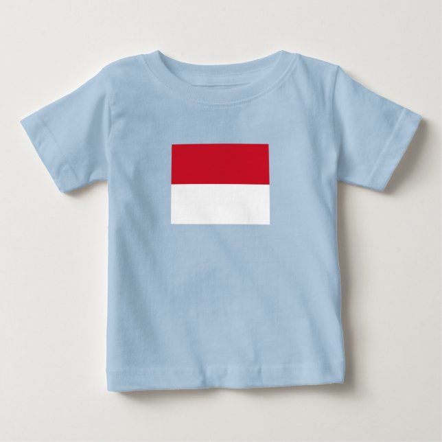 Monaco-Flagge Baby T-shirt (Vorderseite)