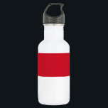 Monaco-Flagge Edelstahlflasche<br><div class="desc">Patriotische Flagge von Monaco.</div>