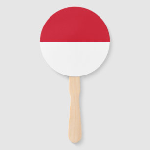 Monaco-Flagge Fächer