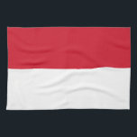 Monaco-Flagge Geschirrtuch<br><div class="desc">Patriotische Flagge von Monaco.</div>