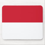 Monaco-Flagge Mousepad<br><div class="desc">Patriotische Flagge von Monaco.</div>