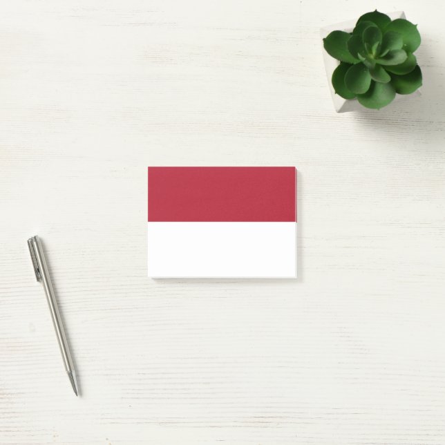 Monaco-Flagge Post-it Klebezettel (Büro)