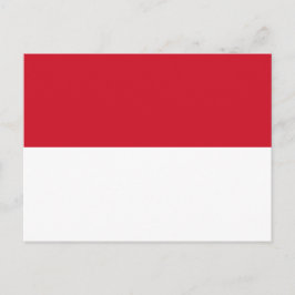 Monaco-Flagge Postkarte
