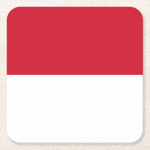 Monaco-Flagge Rechteckiger Pappuntersetzer