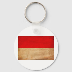 Monaco-Flagge Schlüsselanhänger