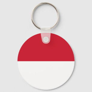 Monaco-Flagge Schlüsselanhänger