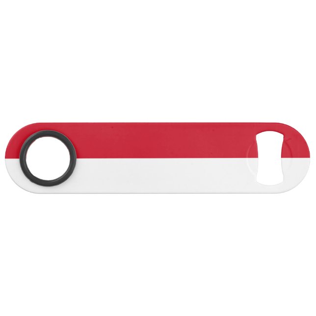 Monaco-Flagge Speed Flaschenöffner (Vorderseite (Horizontal))