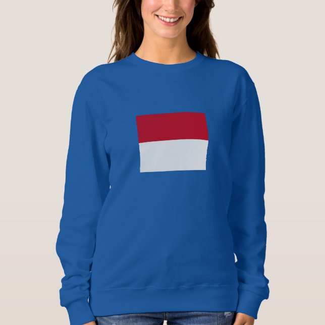 Monaco-Flagge Sweatshirt (Vorderseite)