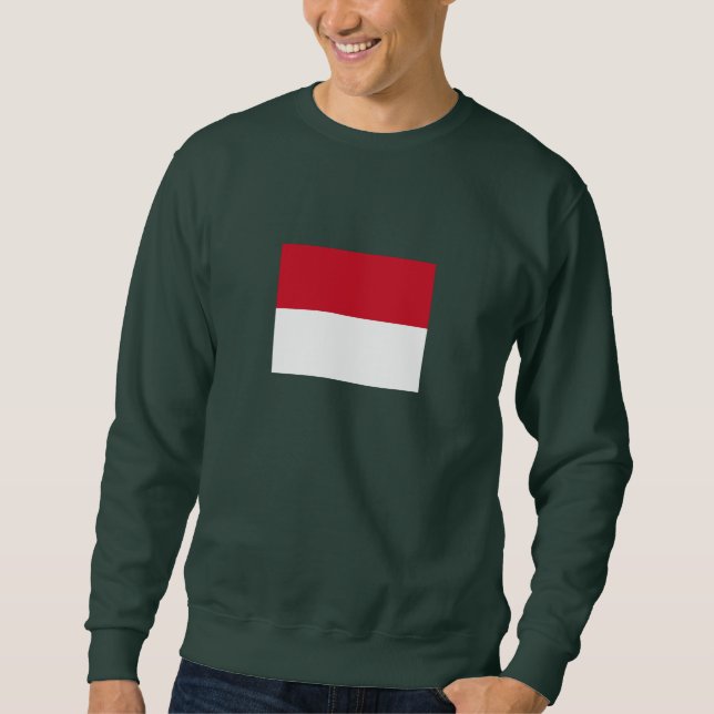 Monaco-Flagge Sweatshirt (Vorderseite)