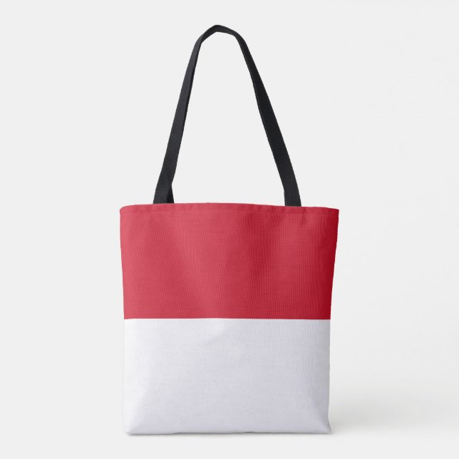 Monaco-Flagge Tasche (Rückseite)