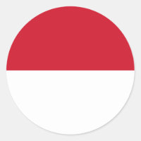 Monaco-Flaggenaufkleber