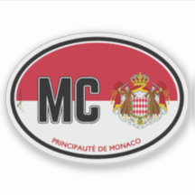 MONACO Fürstentum Monaco 01 Aufkleber