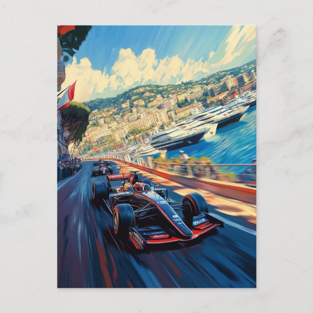 Monaco Grand-Prix Postkarte (Vorderseite)