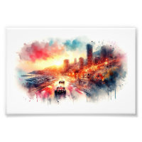 Monaco Grand Prix Sonnenuntergang,