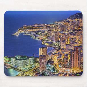 Monaco in der Nacht Mousepad