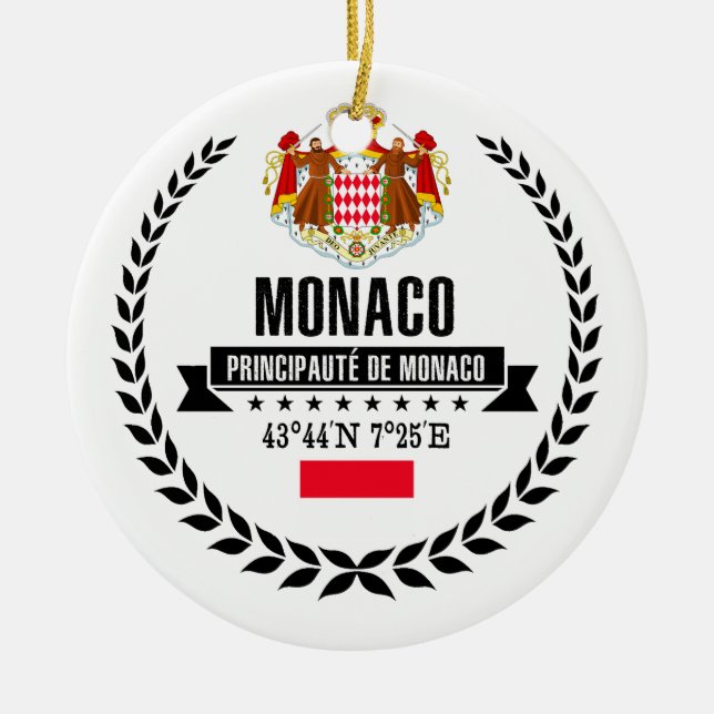 Monaco Keramik Ornament (Vorne)