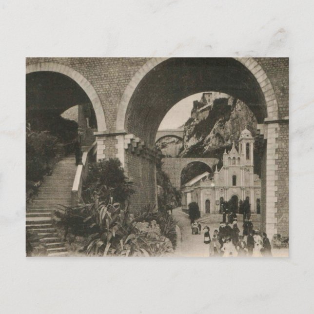 Monaco Kirchen-Replikat Postkarte 1920 (Vorderseite)
