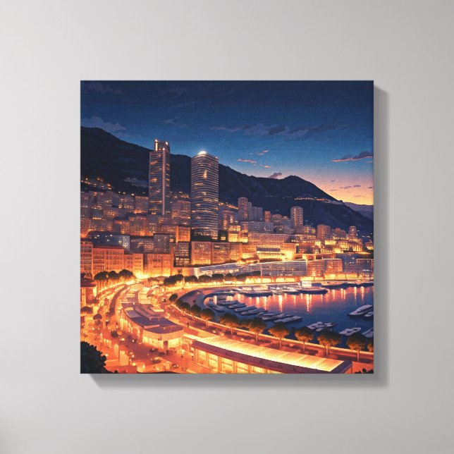 Monaco Leinwanddruck (Vorderseite)