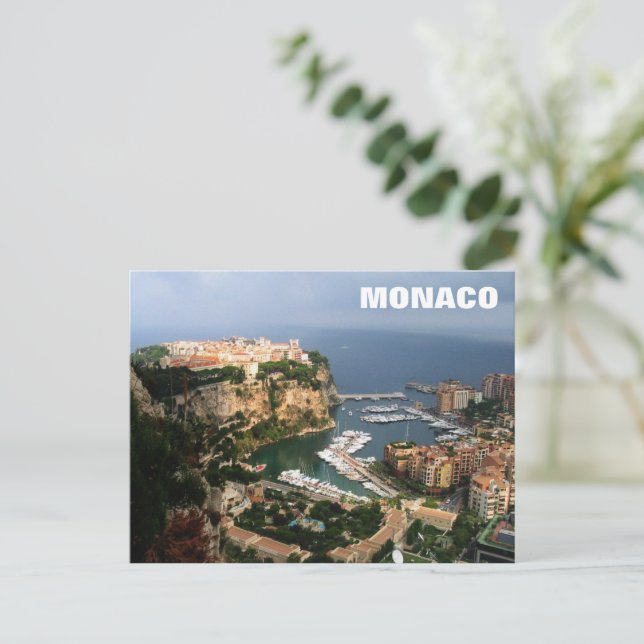 Monaco Magnet Postkarte (Stehend Vorderseite)