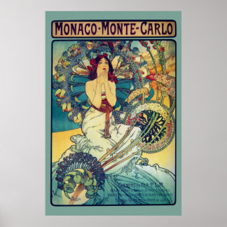 Monaco Monte-Carlo (Aquamarin) Poster