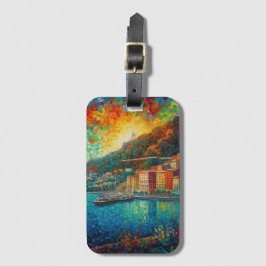 Monaco, Monte-Carlo Bay im Stil von van Gogh Gepäckanhänger