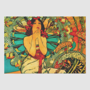 Monaco Monte Carlo Poster von Alphonse Mucha Seidenpapier
