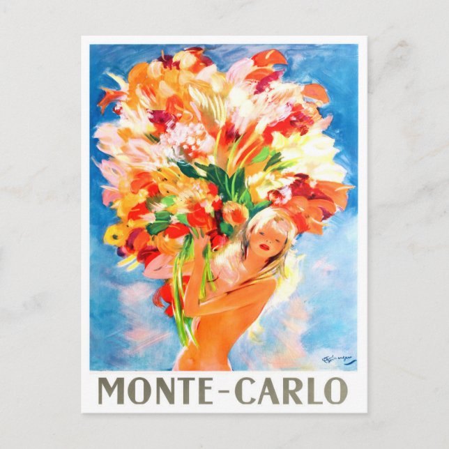 Monaco Monte Carlo Postkarte (Vorderseite)