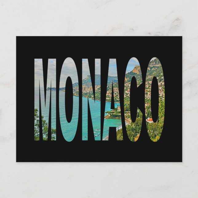 Monaco Monte Carlo Postkarte (Vorderseite)