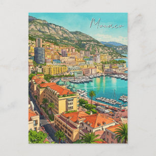 Monaco Monte Carlo - The Restaurant Postkarte