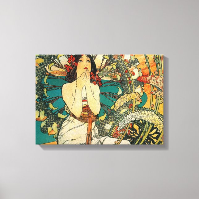 Monaco Monte Carlo von Alphonse Mucha Leinwanddruck (Vorderseite)
