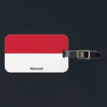 Monaco National Flag Patriotic Gepäckanhänger<br><div class="desc">Das Patriotische Gepäckstück der Nationalflagge Monaco mit der auf der einen Seite des Tags bedruckten Monaco-Flagge. Der mit dem lebendigen Schriftart geschriebene Ländername ist in das Design am unteren Rand integriert. Der Text kann mit der Funktion "Anpassen!" vollständig angepasst werden. Die andere Seite des Tags ist für Ihre Informationen reserviert....</div>