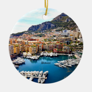 Monaco Port Keramik Ornament