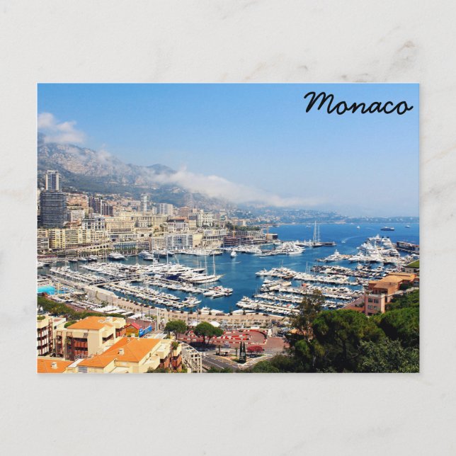 Monaco Postkarte (Vorderseite)